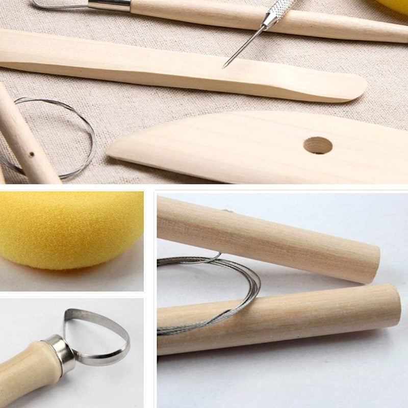 EDM CLAY POTTERY TOOL KITS 8 PC SET Ceramics Wax Carving Sculpting Molding - Image 3